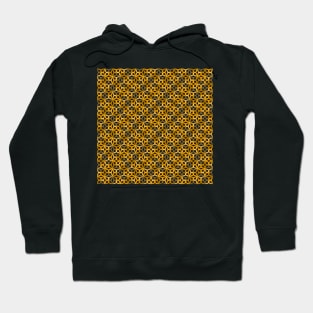 Geometric Flower Petal Pattern (Gold) Hoodie